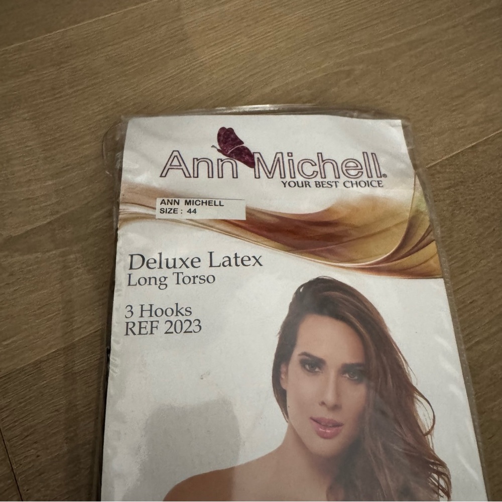 NEW Ann Michell Deluxe Latex Long Torso High Compression 3 Hooks Shaper 3XL - Picture 3 of 6